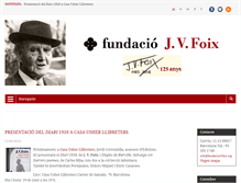 Tablet Screenshot of fundaciojvfoix.org